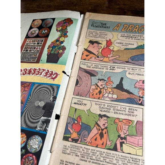 Gold Key Hanna Barbera The Flintstones Comic #53 Aug 1969 Vintage Collectible - Picture 6 of 6